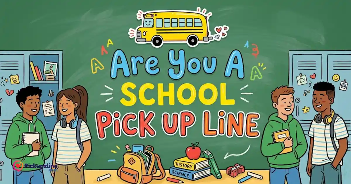 Are You A School Pick Up Line