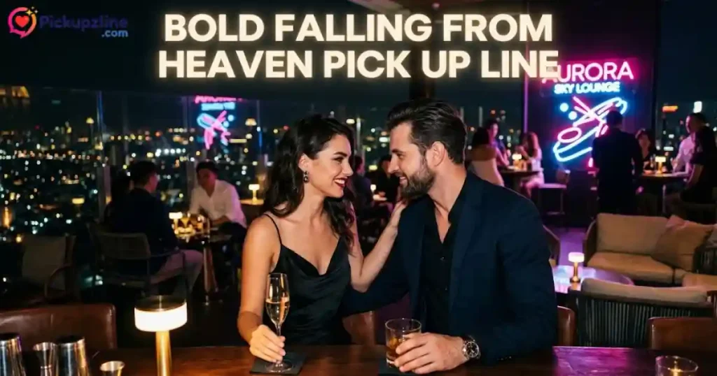 Bold Falling From Heaven Pick Up Line