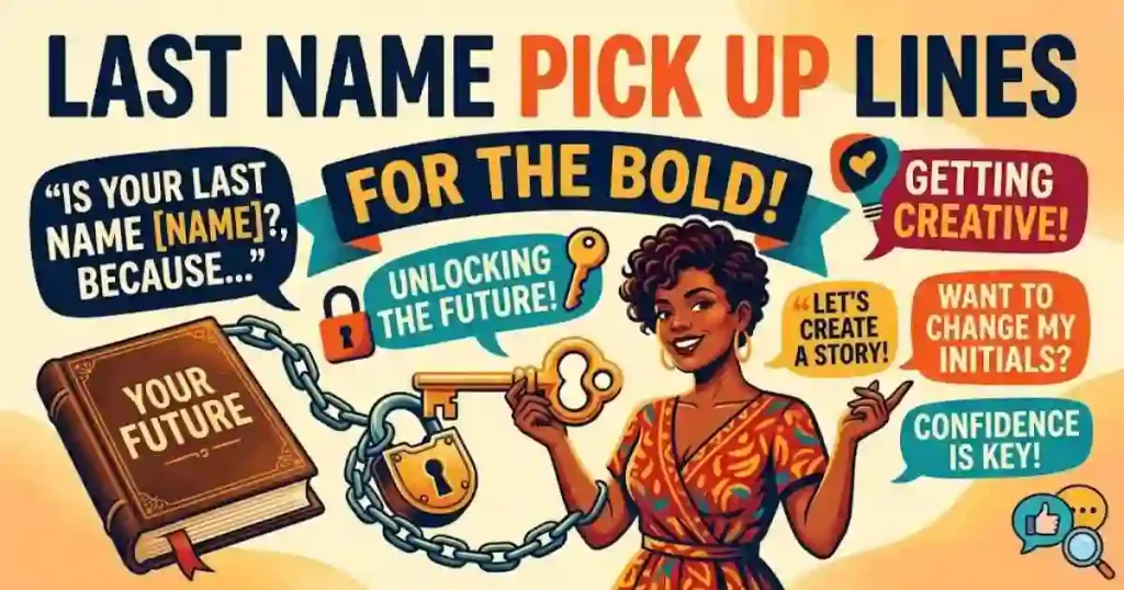 Bold Last Name Pick Up Lines