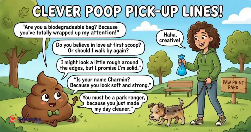 Clever Poop Pick Up Line