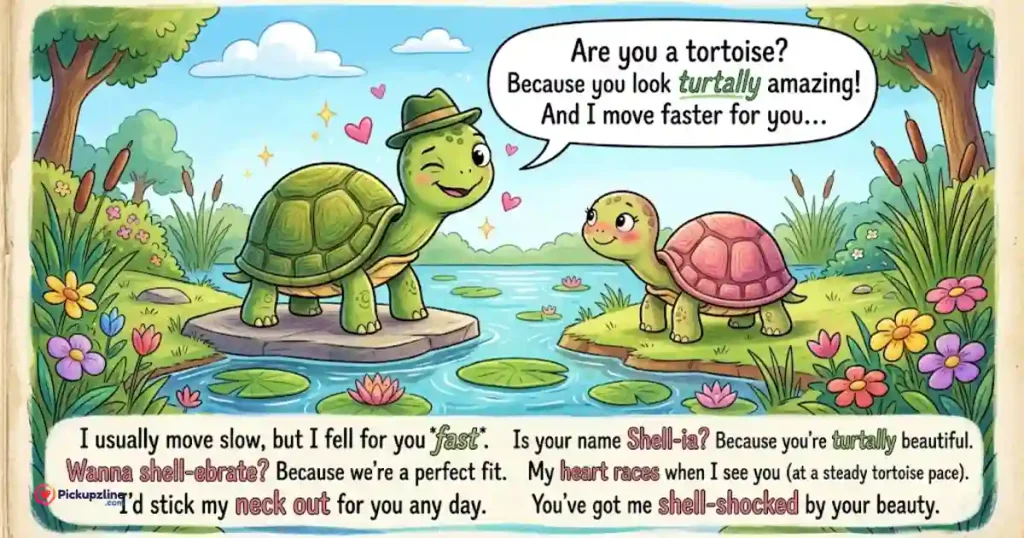 Clever Turtle Pick Up Lines