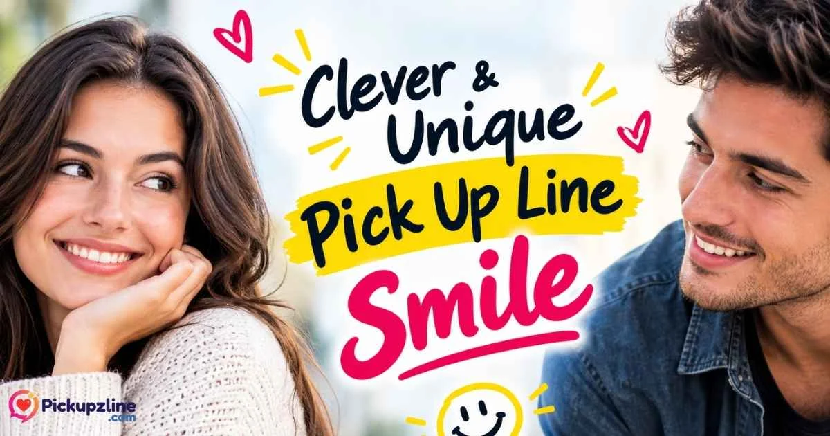 Clever Unique Pick Up Line Smile