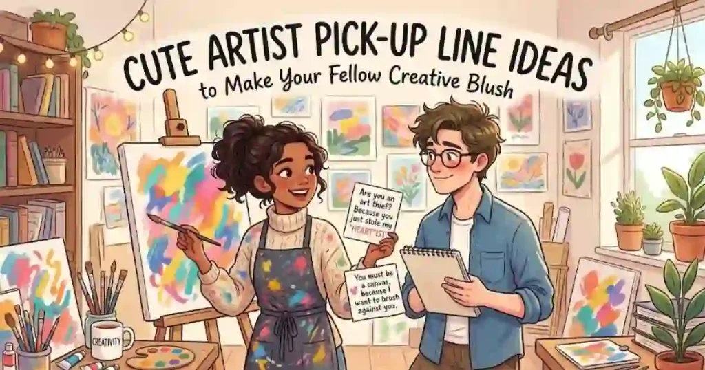 Cute Artist Pick Up Line Ideas