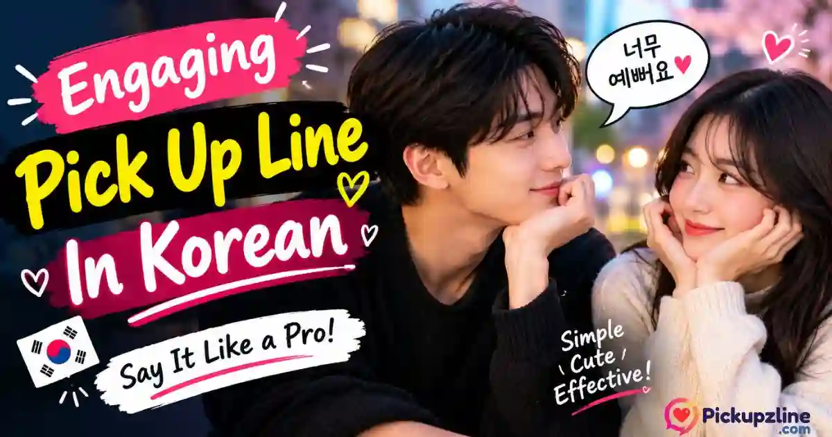 Engaging Pick Up Line In Korean
