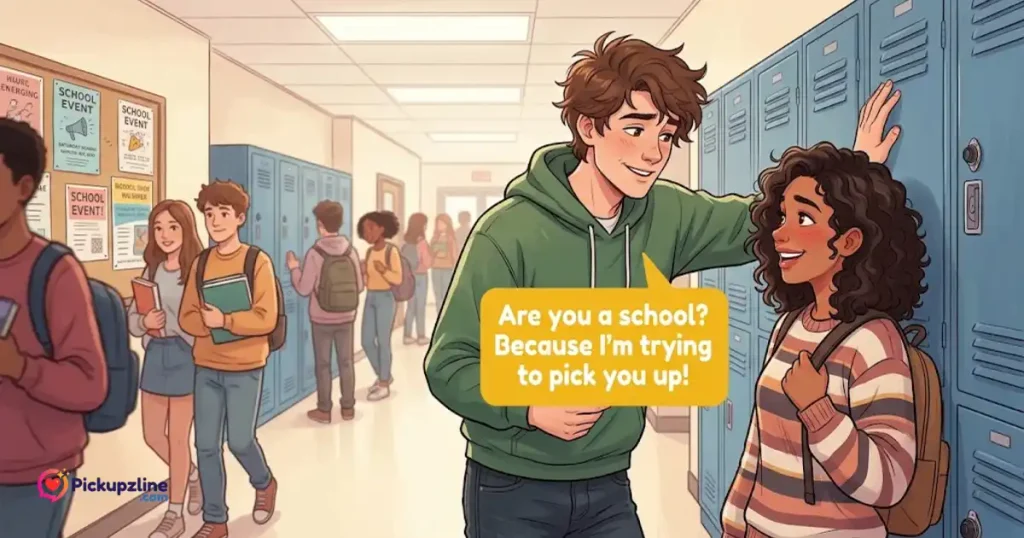 Flirty Are You A School Pick Up Line