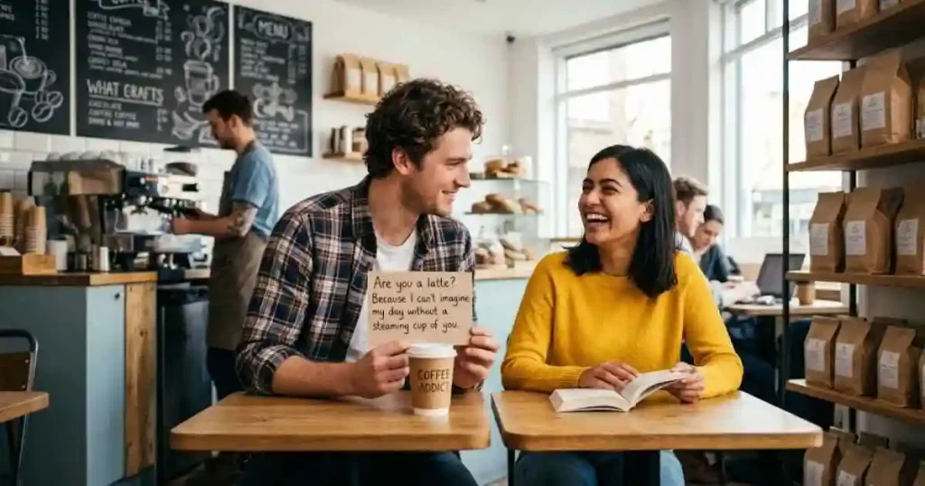Funny Pick Up Line For Her At A Coffee Shop