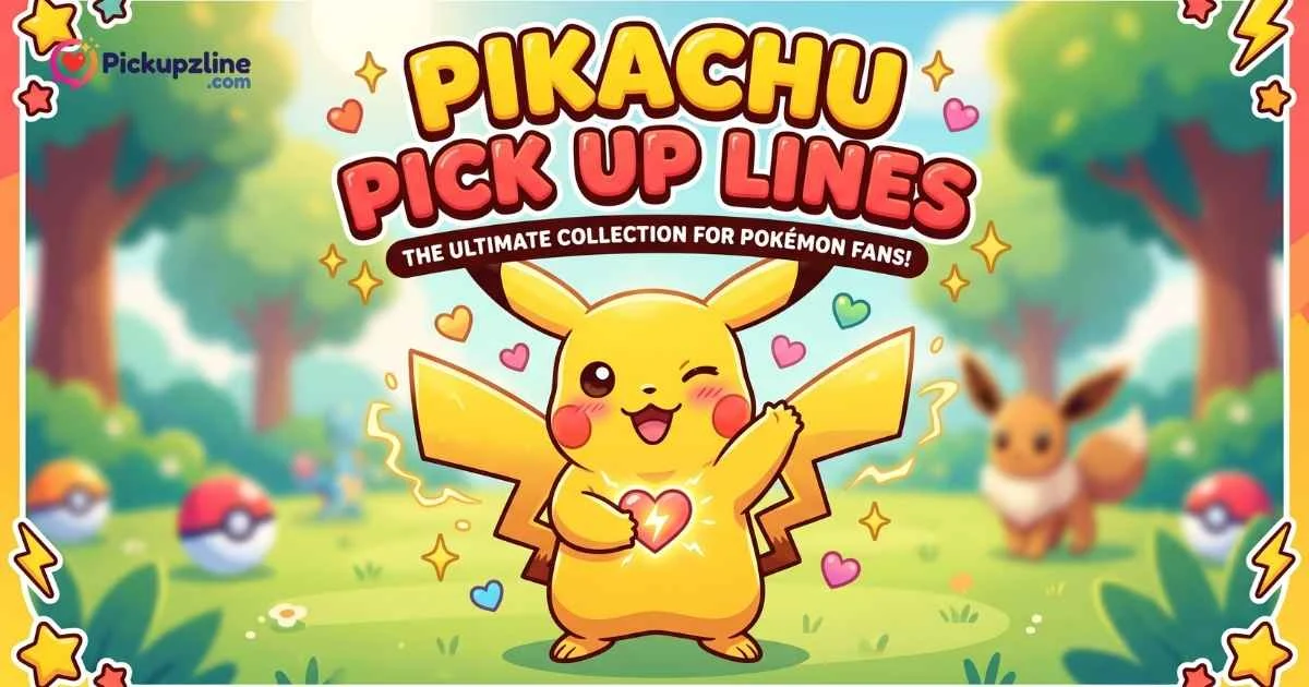 Funny Pikachu Pick Up Lines