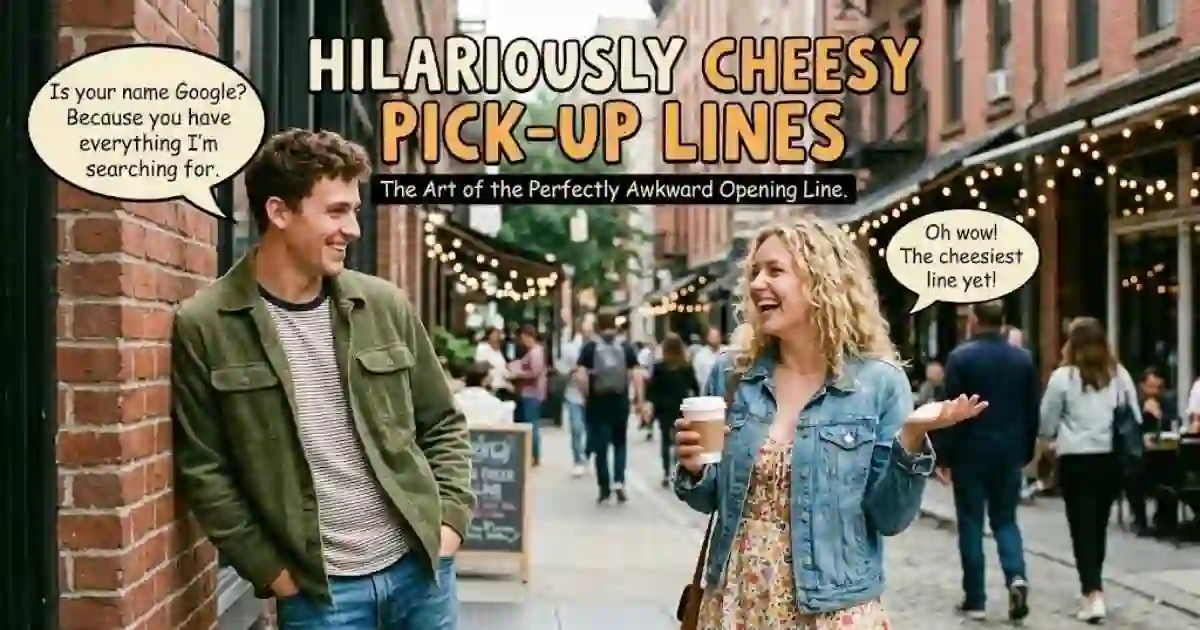 160+ Hilariously Cheesy Pick-Up Lines That Make You Laugh !