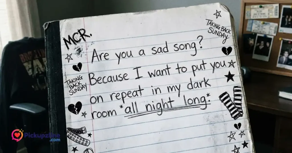 Naughty Emo Pick Up Line