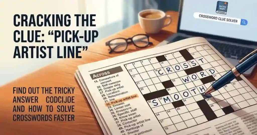 Pick Up Artist Line Crossword Clue