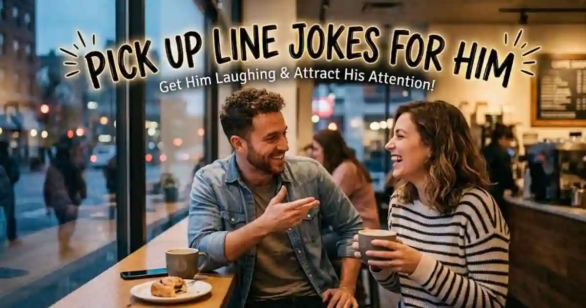 160+ Pick Up Line Jokes for Him to Make Him Laugh! (2026)