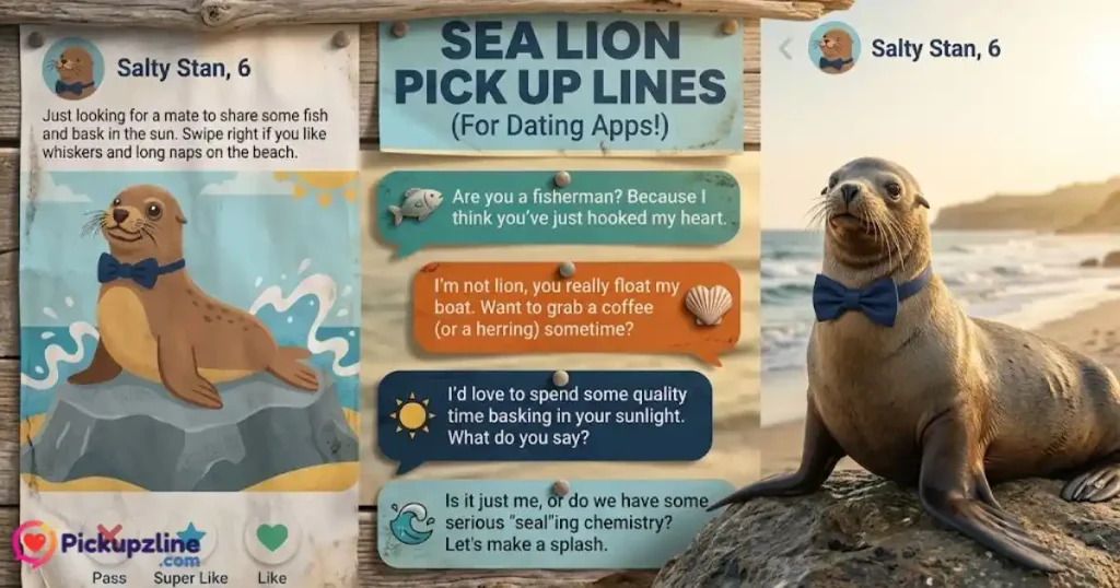 Sea Lion Pick Up Line For Dating App