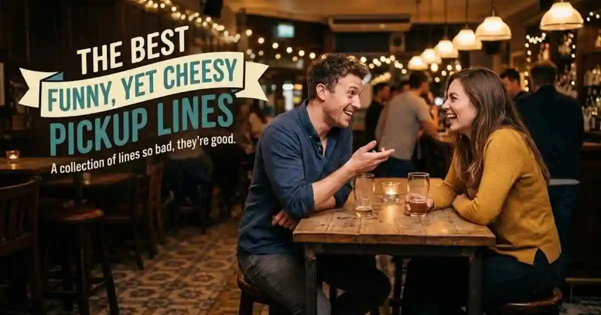 The Best Funny Yet Cheesy Pickup Lines