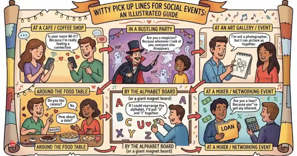 Witty Pick Up Lines For Social Events